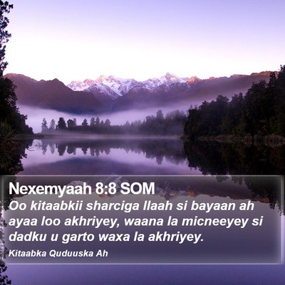 Nexemyaah 8:8 SOM Bible Verse Image
