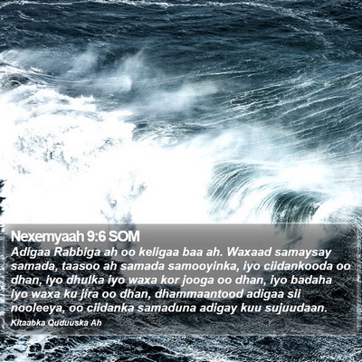 Nexemyaah 9:6 SOM Bible Verse Image