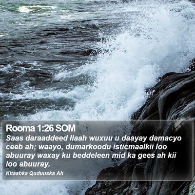 Rooma 1:26 SOM Bible Verse Image