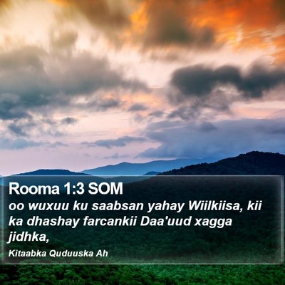 Rooma 1:3 SOM Bible Verse Image