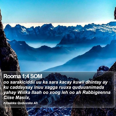 Rooma 1:4 SOM Bible Verse Image