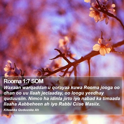 Rooma 1:7 SOM Bible Verse Image