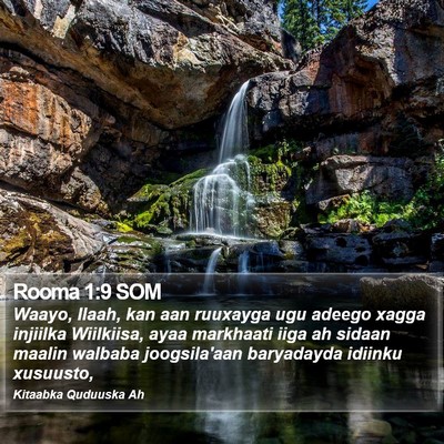 Rooma 1:9 SOM Bible Verse Image