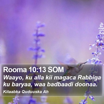 Rooma 10:13 SOM Bible Verse Image
