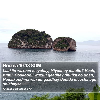 Rooma 10:18 SOM Bible Verse Image