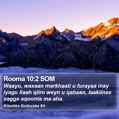 Rooma 10:2 SOM Bible Verse Image