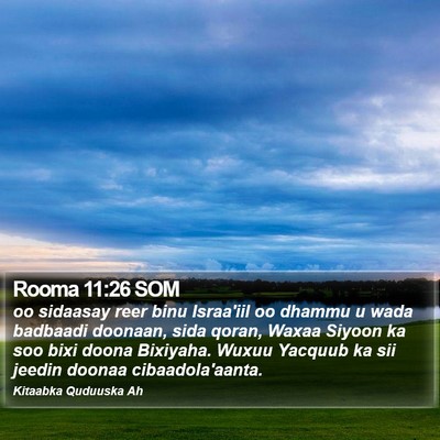 Rooma 11:26 SOM Bible Verse Image