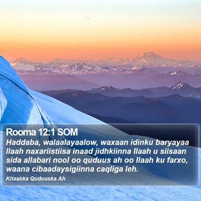 Rooma 12:1 SOM Bible Verse Image