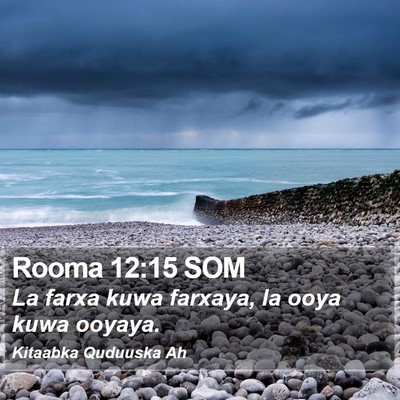 Rooma 12:15 SOM Bible Verse Image