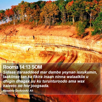 Rooma 14:13 SOM Bible Verse Image