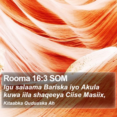 Rooma 16:3 SOM Bible Verse Image