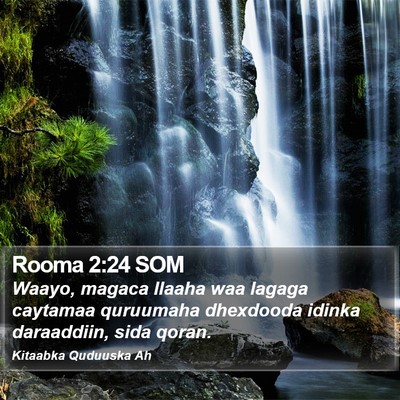 Rooma 2:24 SOM Bible Verse Image