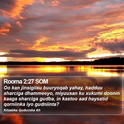 Rooma 2:27 SOM Bible Verse Image