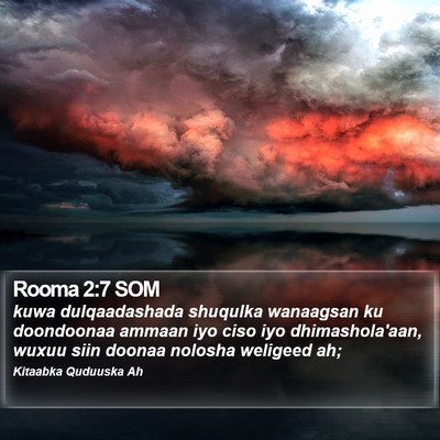 Rooma 2:7 SOM Bible Verse Image