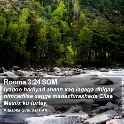 Rooma 3:24 SOM Bible Verse Image