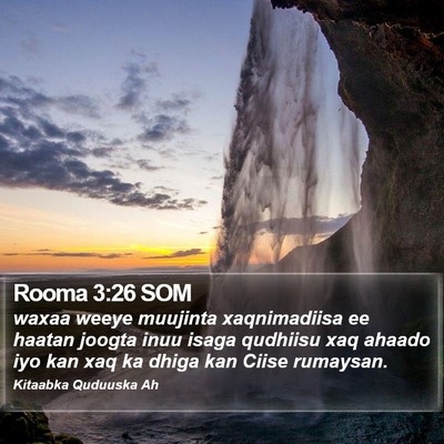 Rooma 3:26 SOM Bible Verse Image
