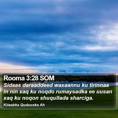 Rooma 3:28 SOM Bible Verse Image
