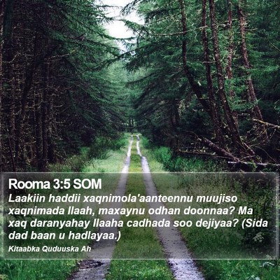 Rooma 3:5 SOM Bible Verse Image
