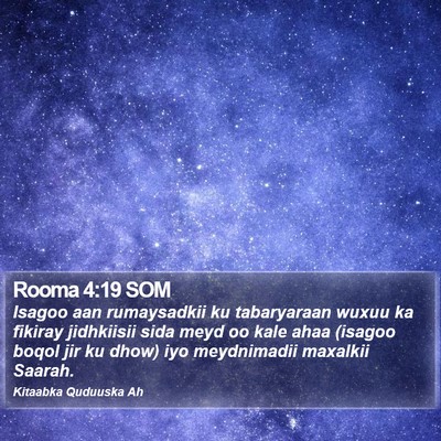 Rooma 4:19 SOM Bible Verse Image