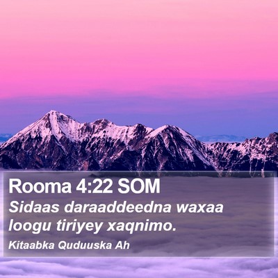 Rooma 4:22 SOM Bible Verse Image