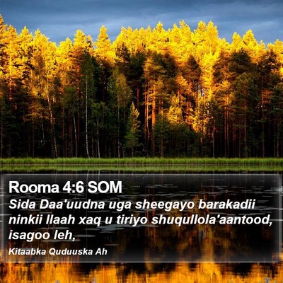 Rooma 4:6 SOM Bible Verse Image