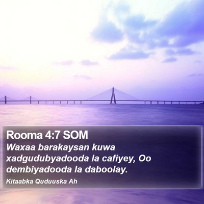 Rooma 4:7 SOM Bible Verse Image