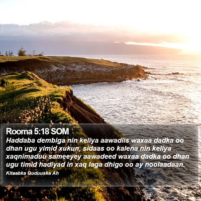 Rooma 5:18 SOM Bible Verse Image