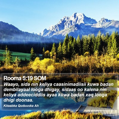 Rooma 5:19 SOM Bible Verse Image