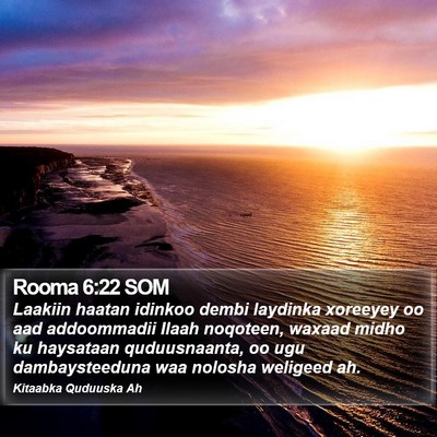 Rooma 6:22 SOM Bible Verse Image