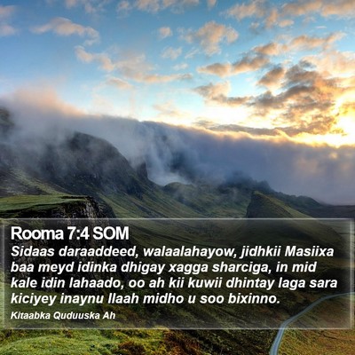 Rooma 7:4 SOM Bible Verse Image