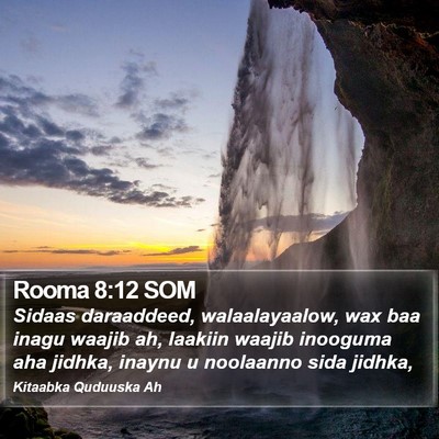 Rooma 8:12 SOM Bible Verse Image