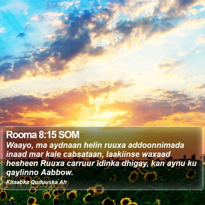 Rooma 8:15 SOM Bible Verse Image
