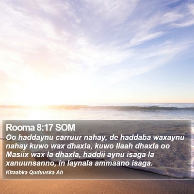 Rooma 8:17 SOM Bible Verse Image