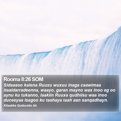 Rooma 8:26 SOM Bible Verse Image