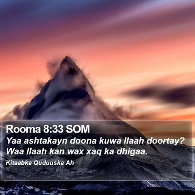 Rooma 8:33 SOM Bible Verse Image
