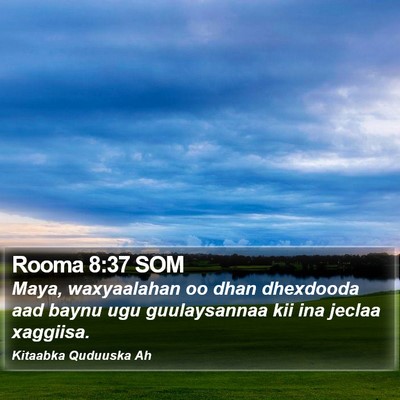 Rooma 8:37 SOM Bible Verse Image