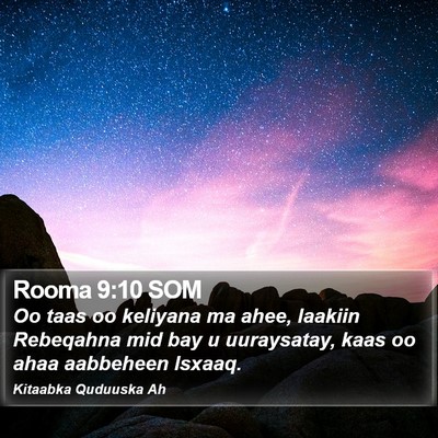 Rooma 9:10 SOM Bible Verse Image