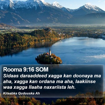 Rooma 9:16 SOM Bible Verse Image