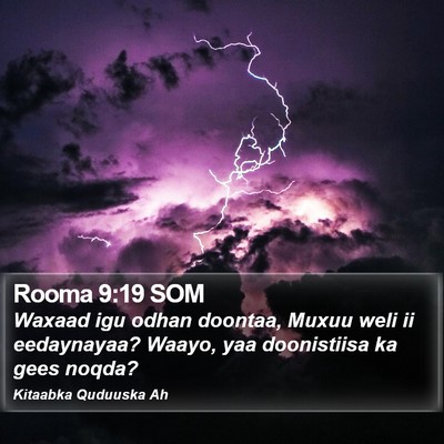Rooma 9:19 SOM Bible Verse Image