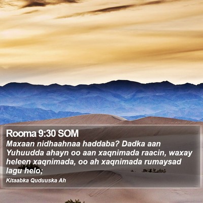 Rooma 9:30 SOM Bible Verse Image