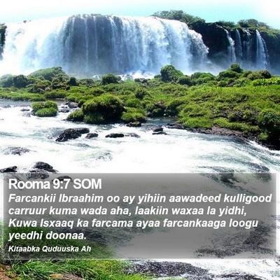 Rooma 9:7 SOM Bible Verse Image