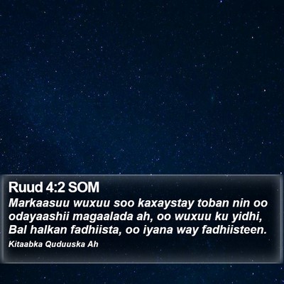 Ruud 4:2 SOM Bible Verse Image