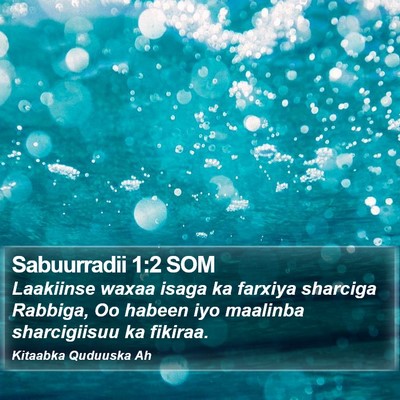 Sabuurradii 1:2 SOM Bible Verse Image