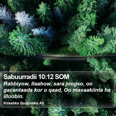Sabuurradii 10:12 SOM Bible Verse Image
