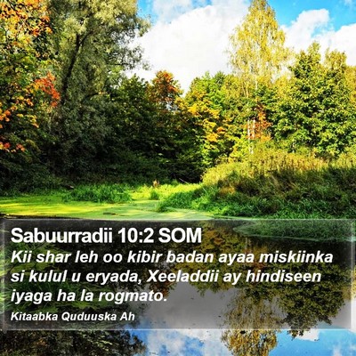 Sabuurradii 10:2 SOM Bible Verse Image