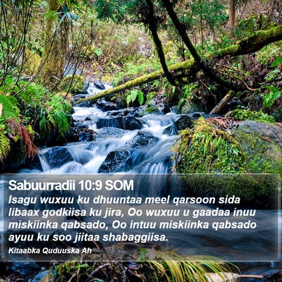 Sabuurradii 10:9 SOM Bible Verse Image