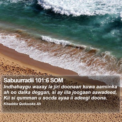 Sabuurradii 101:6 SOM Bible Verse Image