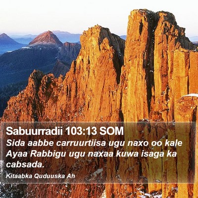 Sabuurradii 103:13 SOM Bible Verse Image