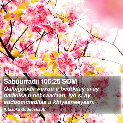Sabuurradii 105:25 SOM Bible Verse Image