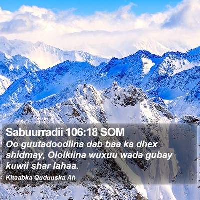 Sabuurradii 106:18 SOM Bible Verse Image